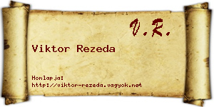 Viktor Rezeda névjegykártya